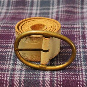 MODA International Genuine Leather Tooled Belt